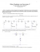 Filtro Pasabajo con Secciones T