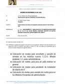 Conformidad de los labores de topografía realizadas durante el mes de Mayo 2019