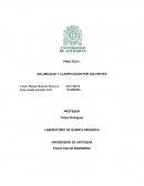 Solubildad de compuestos organicos