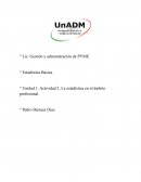 Unidad 1, Actividad 2, La estadística en el ámbito profesional