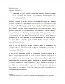 Reseña de lectura - Historia y ciencia de la naturaleza