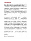 Análisis de lengua. 20 poemas de amor y una canción desesperada