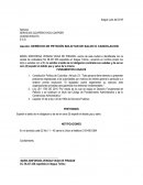 DERECHO DE PETICIÓN SOLICTUD DE SALDO O CANCELACION