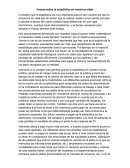 Ensayo sobre la estadística en nuestras vidas