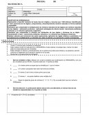 Prueba 2 matemática 5° básico