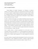 Que es la investigacion filosofica?
