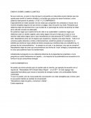 ENSAYO SOBRE CAMBIO CLIMÁTICO