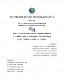 GESTIÓN CONTABLE Y ADMINISTRATIVA Y SU EFECTO EN EL DESARROLLO ECONÓMICO DE LA EMPRESA COMECSA, AÑO 2018