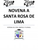 Novena a Santa Rosa de Lima