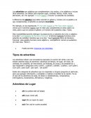 Los adverbios