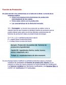 Función de Producción