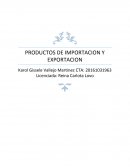 PRODUCTOS DE IMPORTACION Y EXPORTACION