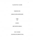 TALLER DE ÉTICA Y VALORES