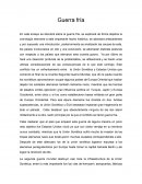 En este ensayo se discutirá sobre la guerra fría