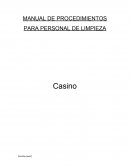 MANUAL DE PROCEDIMIENTOS PARA PERSONAL DE LIMPIEZA
