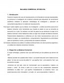 Balanza comercial de Bolivia