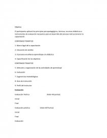 Habilitacion de instructores. Página 1