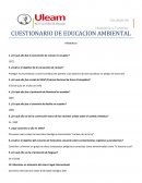 CUESTIONARIO DE EDUCACION AMBIENTAL