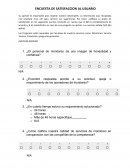 ENCUESTA DE SATISFACCION AL USUARIO