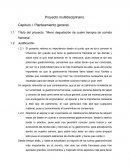 Capítulo I. Planteamiento general “Menú degustación de cuatro tiempos de comida francesa”