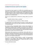 Administracion de las cuentas por cobrar