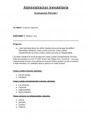 Administracion inmobiliaria. Evaluación parcial
