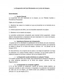 La Suspensión del Acto Reclamado en el Juicio de Amparo