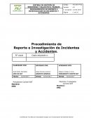 REPORTE DE INVESTIGACIÓN DE ACCIDENTES