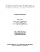 PROYECTO COMUNITARIO PARA ORIENTAR A LOS ESTUDIANTES JUNTO CON SUS PADRES A AYUDAR CON LOS PROBLEMAS AMBIENTALES