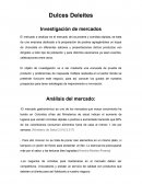 Dulces Deleites Investigación de mercados