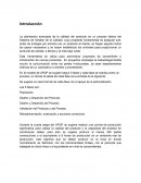 Validación del Producto y del Proceso. Retroalimentación, evaluación y acciones correctivas