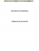 MATEMATICAS FINANCIERAS FORMULAS DE APLICACIÓN