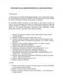 FUNCIONES DE LOS ADMINISTRADORES DE LA BDUA MUNICIPALES