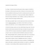 Legislación de las drogas en México