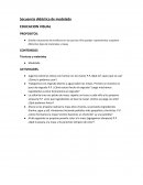 Secuencia didáctica de modelado