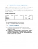 Evaluación financiera de adquisiciones