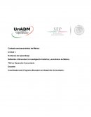 Unidad 1. Evidencia de Aprendizaje. Contexto Socioecónomico de México