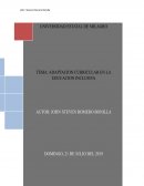 Adaptacion curricular en la educacion inclusiva