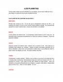 LOS PLANETAS DEL SISTEMA SOLAR