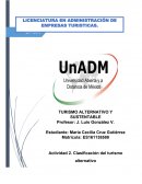 Actividad 2. Clasificación del turismo alternativo