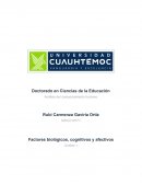 Factores biológicos, cognitivos y afectivos