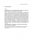 Actividad de politica educativa