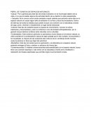 PERFIL DE TURISTAS DE ESPACIOS NATURALES