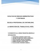 LA INSPECCIÓN DEL TRABAJO EN EL PERÚ