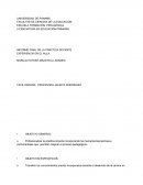 Informe individual de Practica docente en Educación Primaria