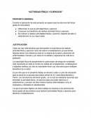 Actividad física y ejercicio. Proposito general