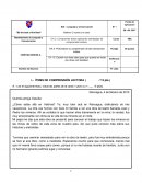 Prueba de lenguaje tercero