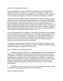 Mecanismos de participación ciudadana