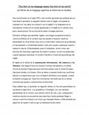 El limite de lenguaje es el limite de mi mundo