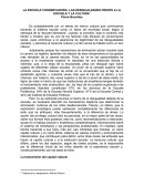 LA ESCUELA COMO FUERZA CONSERVADORA DESIGUALDADES ESCOLARES Y CULTURALES